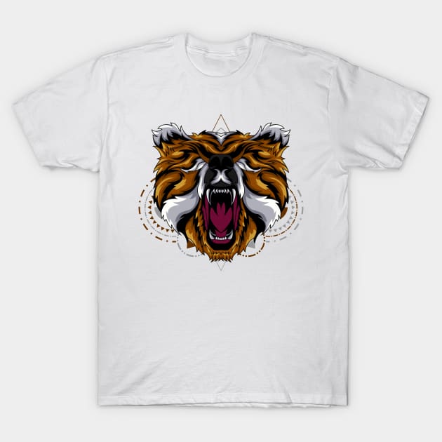 bear roar retro T-Shirt by SHINIGAMII